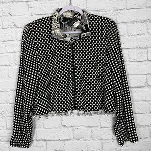 Bouley Vintage 80s Dice Gaming Funky Zip Up Jacket